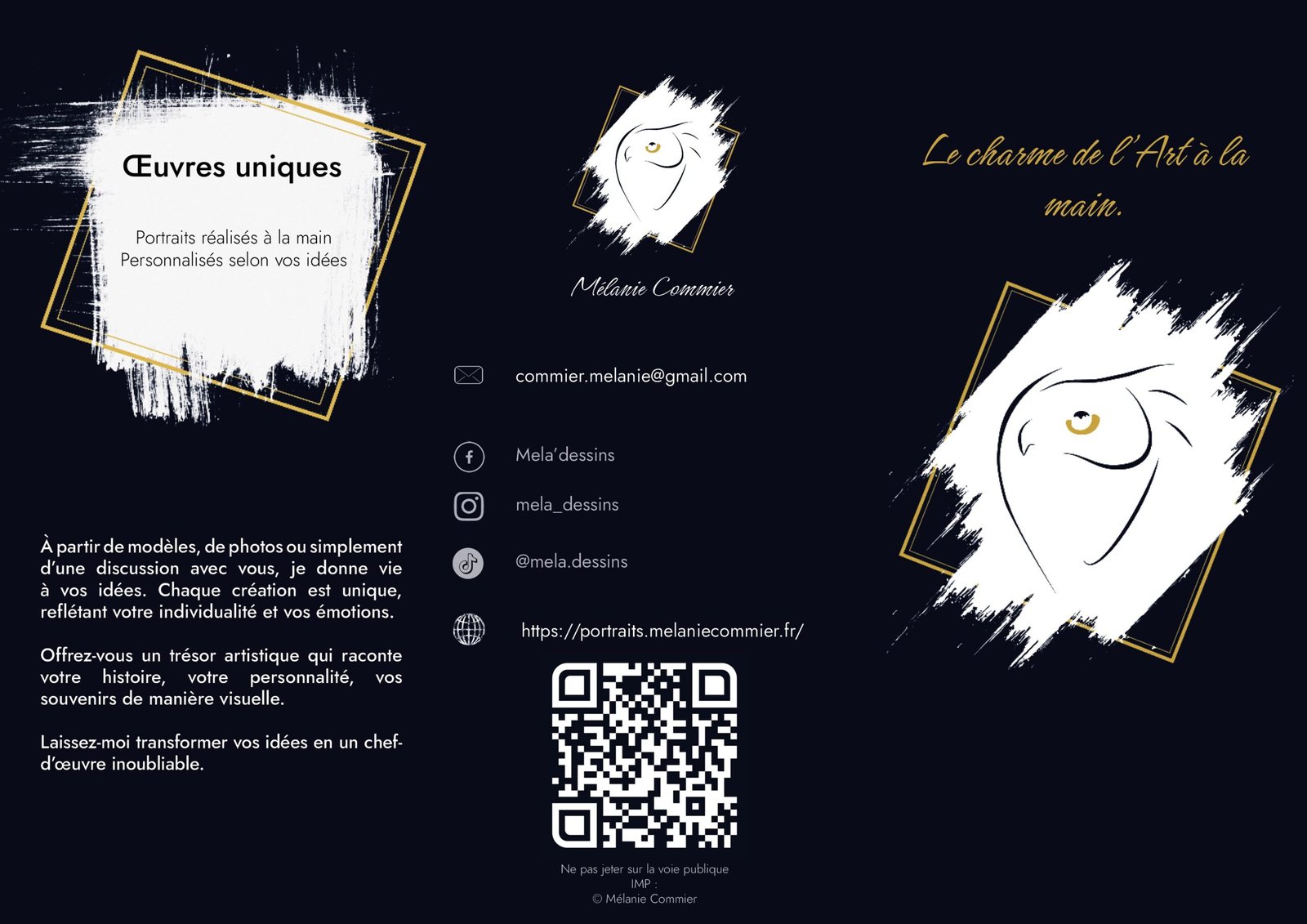 Flyer à 3 volets recto